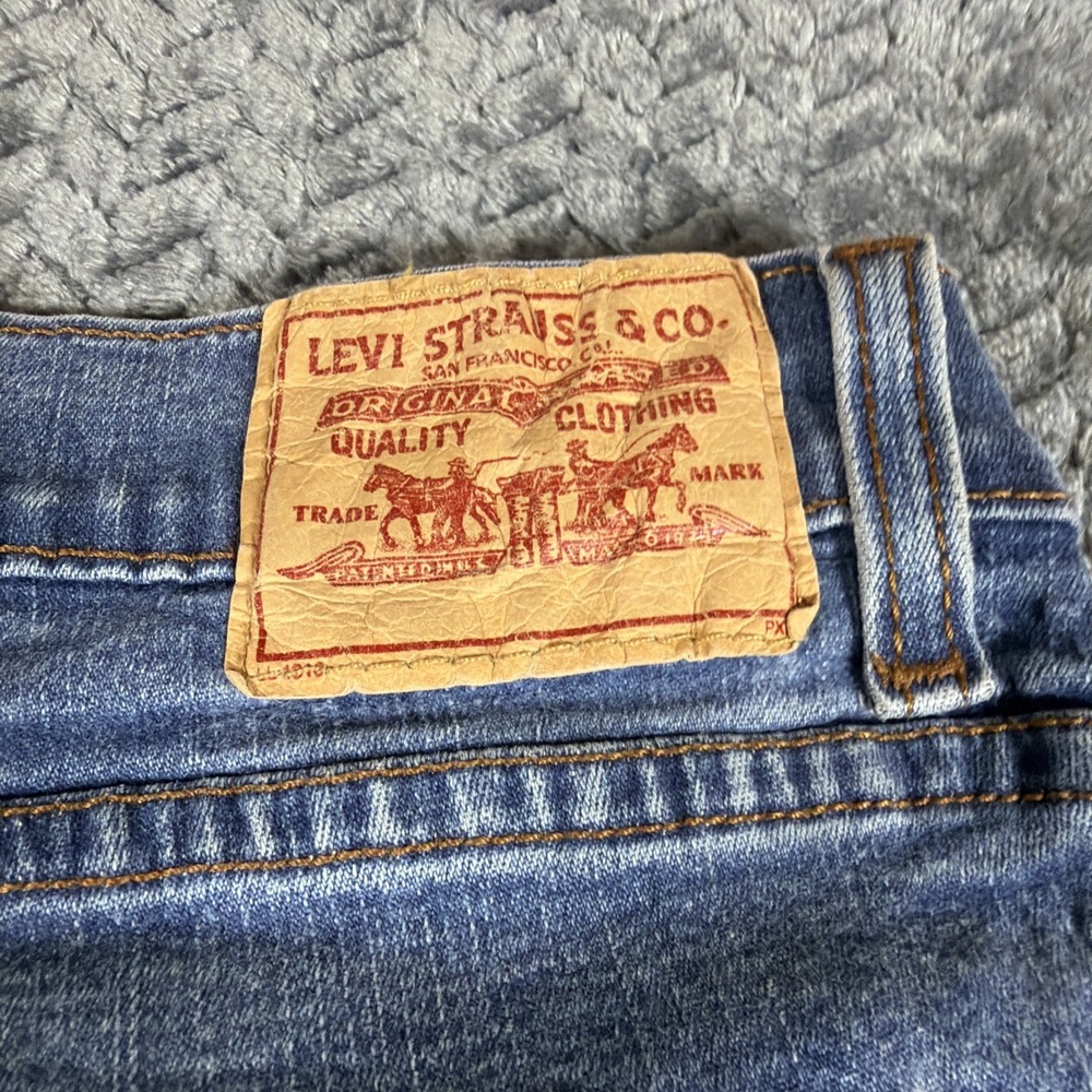 Levi's 512 Women's Classic Slim Stretch Tapered Leg Blue Denim Jeans Size 16M - Picture 15 of 15